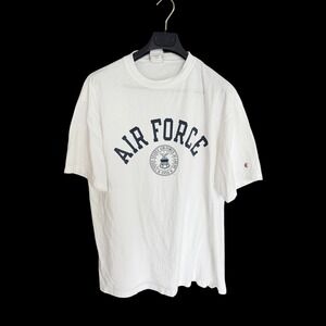 Champion Air Force Academy T-Shirt Mens XL White Short Sleeve Graphic Tee